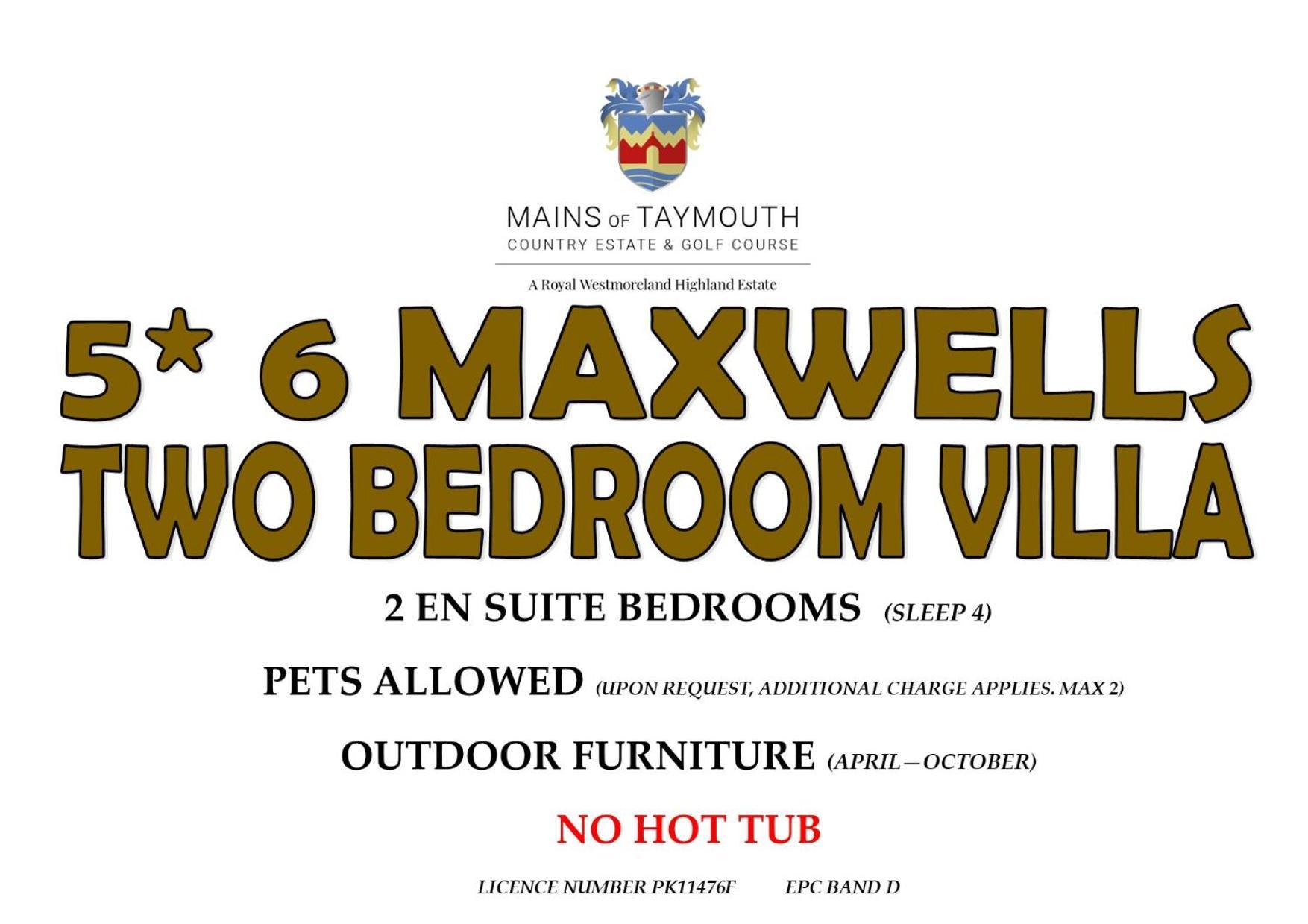 Mains Of Taymouth Country Estate 5* Maxwell Villas Kenmore  Exterior photo