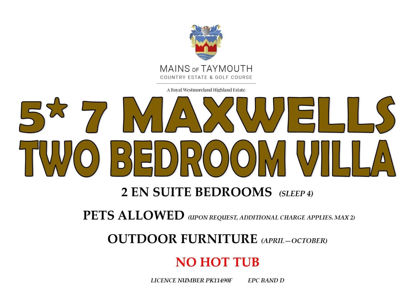 Mains Of Taymouth Country Estate 5* Maxwell Villas Kenmore  Exterior photo
